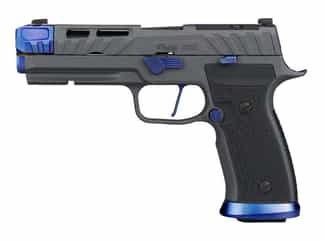 SIG SAUER P320 NIGHTSHIFT 9MM – 4.6" Platinum Cerakote – 320SXGF-9-BXR3-COMP-BLUE