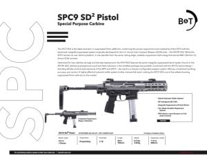 SPC9 SD2 Pistol Special Purpose Carbine